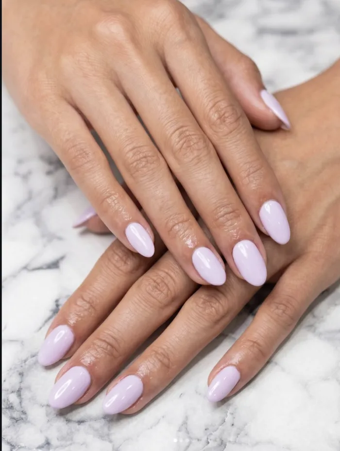 Beauté des pieds, finition lilas